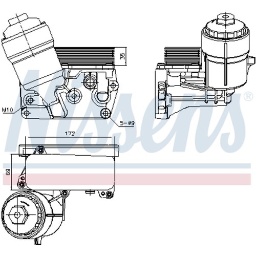 ölkühler nissens 91310 - nissens,